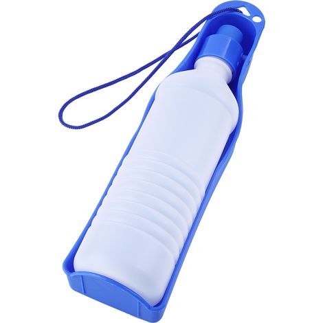 Love Pet Dog Travel Bouteille d'eau Chiot Potable Alimentation Fontaine Bouteille (500 ml Bleu) (1/5)