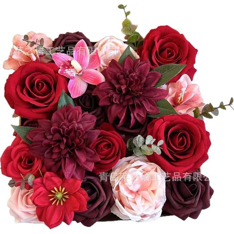 Fleur artificielle-Soie artificielle-Décoration DIY-Modèle H106-Boîte cadeau