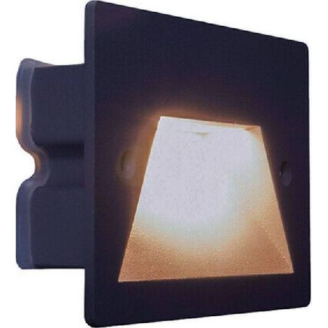 Spot Led 3 W, éclairage Mural, Lumière Froide Et Chaude, Lumière Naturelle, Ip65, Es49, Noir (1/3)