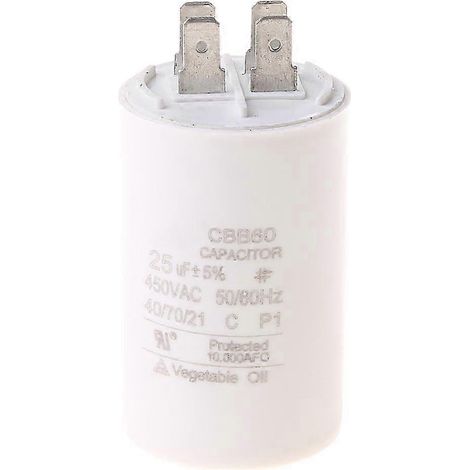 Condensateur électrique CBB60 AC450V 25UF 50/60Hz, démarreur de compresseur de moteur de climatisation (1/5)