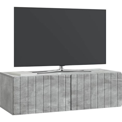 Maison Exclusive - Wandmontierter TV-Schrank Betongrau 98 x 41 x