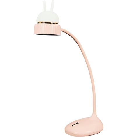 Lampe ou veilleuse de bureau led chat rose kawaii rechargeable avec 3 niveaux de luminosité