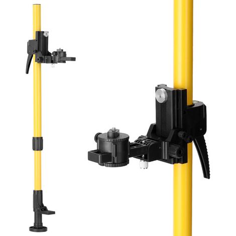 Barra di supporto per livellamento regolabile Zoternen, staffa telescopica, supporto di sollevamento estensibile con filettatura da 1/4", altezza massima di 4,2 m, per livello laser