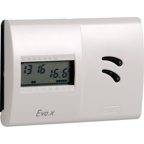 Vemer cronotermostato evo.x bianco da parete con programmazione sttimanale vn118600