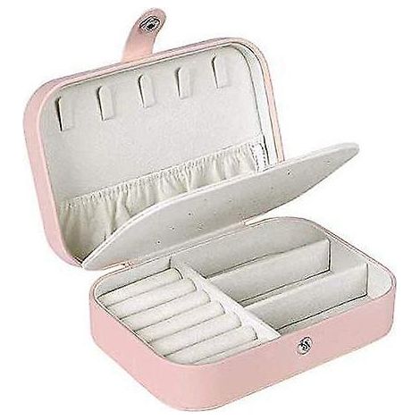 Boîte de rangement pour bijoux de voyage pour femmes, avec compartiments pour bagues, boucles d'oreilles et colliers (1/5)