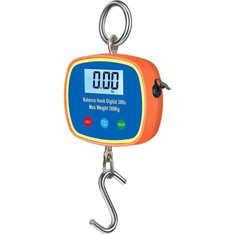 Balance de Grue Numérique Portable avec Double Écran LCD, Capacité de 0,05 à 300 kg, Balance Suspendue Électronique Rechargeable avec Crochet, Conversion d'Unités (Kg/LB/N) pour Usage Industriel (1/5)