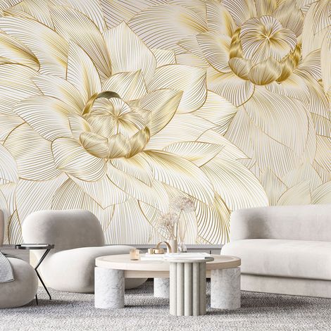 Papier peint panoramique - Fleurs - 130 cm x 55 cm
