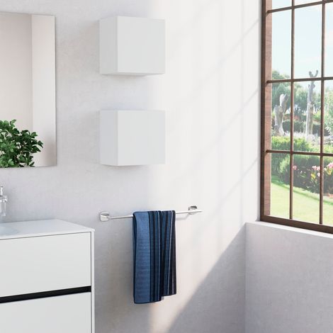 Inda - Pensile bagno con anta DX 30x30 cm - Bianco opaco (1/3)
