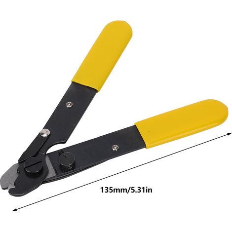 Pince à dénuder fibre optique robuste, outil à main 135 mm, pour gaine 250µm sur fibre 125µm, lame en V, 1 pièce (1/5)