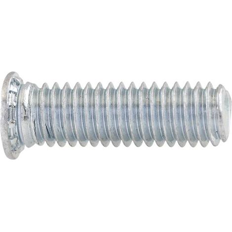 Einpressgewindebolzen Einpressbefestiger M6x12mm für Bleche bis HRB80, verzinkt