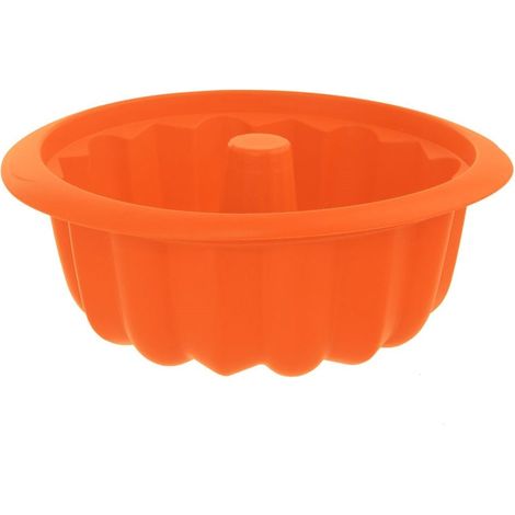Stampo per torta in silicone arancione con camino SILLINIE (1/4)
