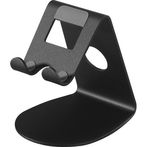 Support de téléphone noir, socle de charge - Support mural de bureau pour iPhone 14 Pro Max Plus, 13/12/11 Pro Max, Mini XS Max XR X 8 7 6, Huawei, Samsung S10 S9 S8, autres smartphones (1/5)