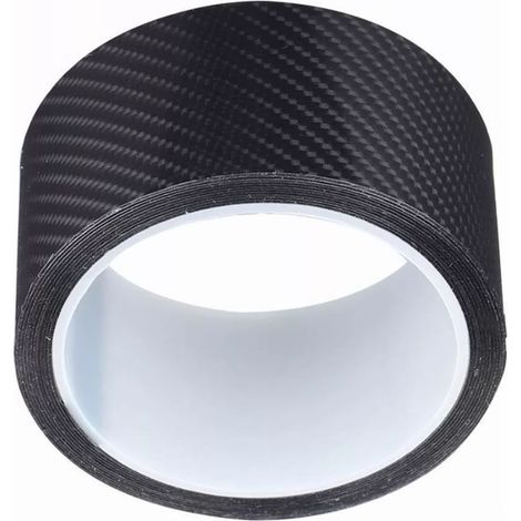 Seuil de porte anti-rayures en acrylique style fibre de carbone, film de protection universel pour voiture (1/5)