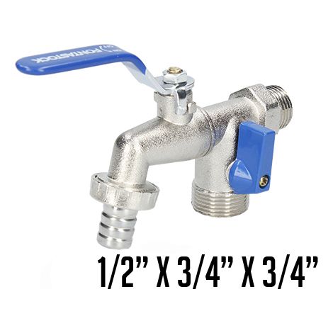 Grifo Fontastock Cromado 1/2 x 3/4 x 3/4