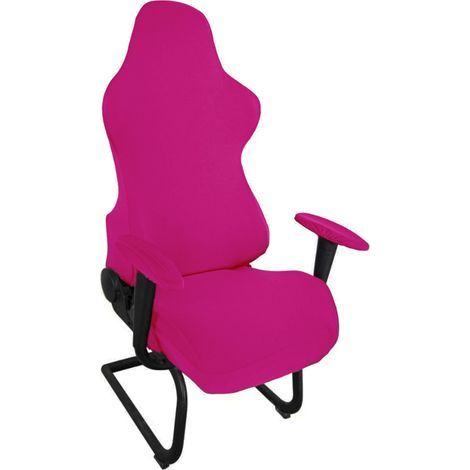 Gaming-Stuhlbezüge, ergonomisch und elastisch, dehnbar, für Desktop-Computer, Computer-Gaming-Stühle, Bürostühle (Dunkelrosa) (1/5)
