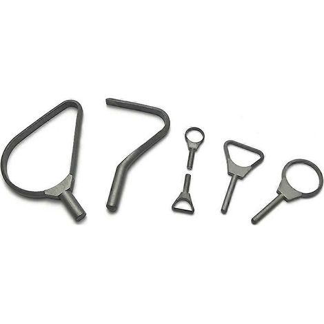 Couteau à racler pour sculpture sur argile, outil de modelage en carbure de tungstène, accessoires pour la finition de l'argile, outils de poterie à boucle large (1/5)
