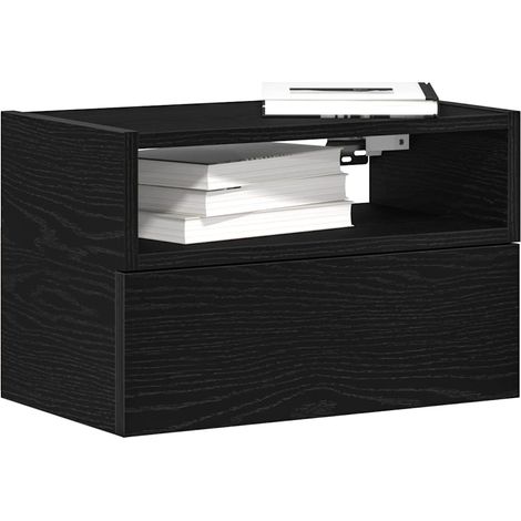 Wand-Nachttisch Schwarz 45x26x28,5 cm