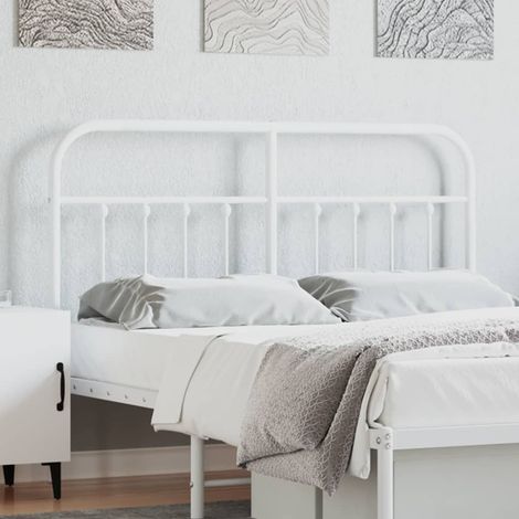 Tête de lit,Panneau de lit,Pour Lit adulte,Décoration murale Enfant métal blanc 150 cm XZZZ720965 (1/5)
