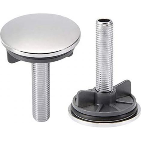 Tappo per lavello universale diametro 50mm, ottone cromato (2 pezzi) (1/3)