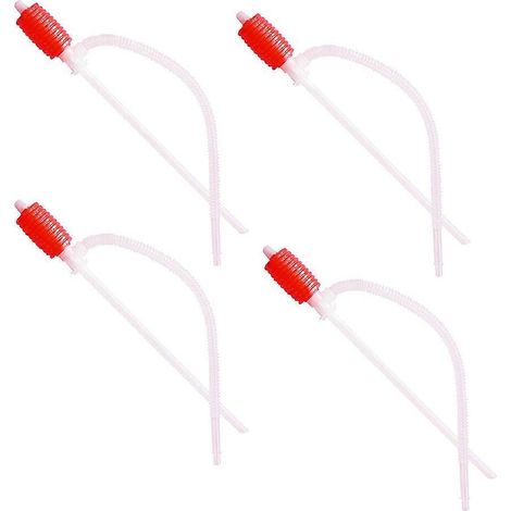 Pompe de transfert de liquide manuelle (lot de 4) à siphon manuel haute vitesse pour carburant et eau. Durable et facile à utiliser à domicile. (1/3)