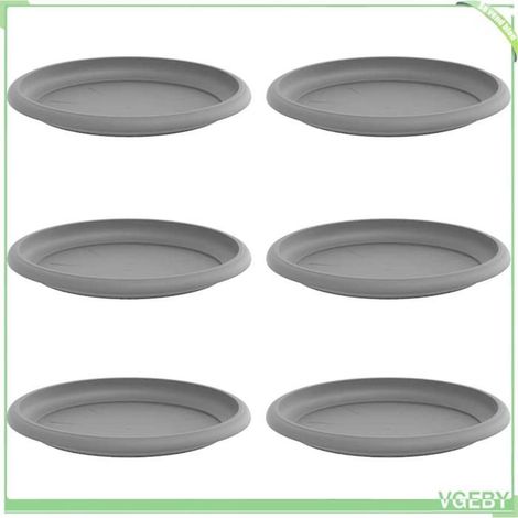 Plateau à fleurs - FAFEICY - 42020308 - Rond Ø17,5 cm - Plastique - Pack 6 (1/5)
