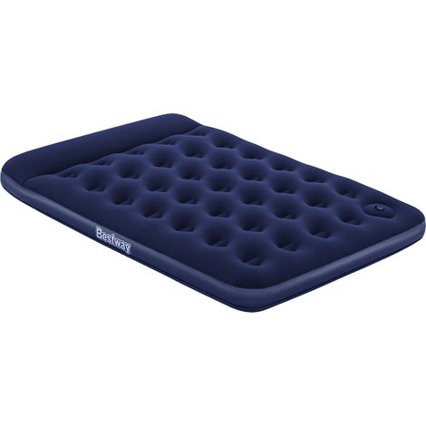 Colchón de Camping Hinchable Bestway Horizon Doble 191x137x28 cm Soporta hasta 300 Kg con Inflador Incorporado Color Azul (1/5)