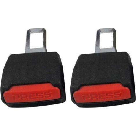 2pcs Rallonge de ceinture de sécurité, 9 cm, rallonge de siège de voiture (noir) (1/3)