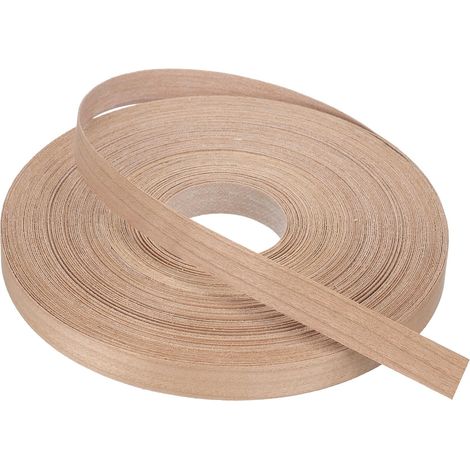 Bande de Chant 30m x 15mm, Bande Bordure Meuble Masquage de Bois Préencollé, Placage Contreplaqué Flexible Thermofusible pour Restauration Bords Meuble Étagère Panneaux, Cerisier (1/5)