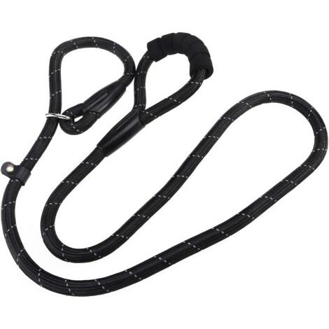 Sollbry Chien Laisse Corde d'entraînement Collier de Dressage pour Chien Collier Laisse de Glissement pour Chien P-Laisse Réfléchissant et Durable Laisse Ddapté à Running Walking Hiking (1/5)