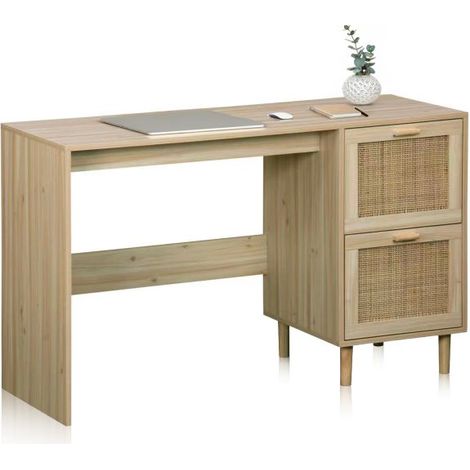 Mesa de estudio Made Pino - Rattan (ancho) x 75cm (alto) (1/5)