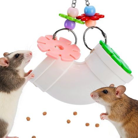 Jouet pour hamster, gamelle et gamelle pour lapin, gerbille, cochon d'Inde, accessoires pour hamster, jouets pour petits animaux, gamelle lapin (1/5)