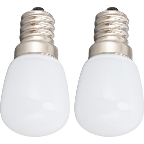 Ortviai Ampoule LED E12 2 W pour réfrigérateur, four et micro-ondes – Blanc froid 6000 K, non dimmable, 2 pièces (1/5)