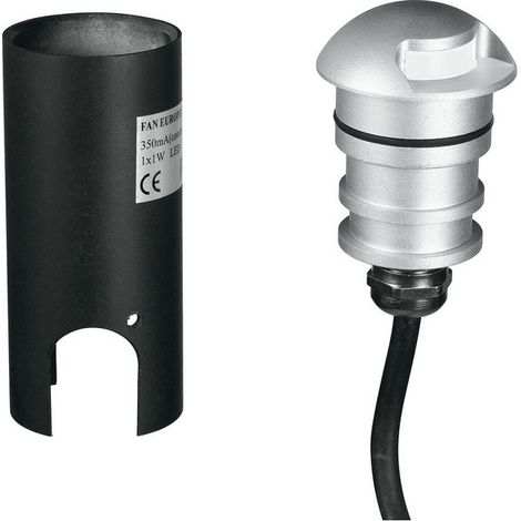"Calpestabile LED da esterno STEP 24V nichel a luce singola 3W 4000K (luce naturale)" (1/2)