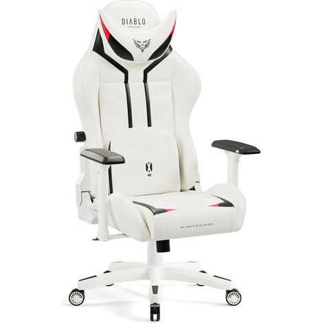Chaise de gaming Diablo X-Ray 2.0 King Size: Blanche-noire