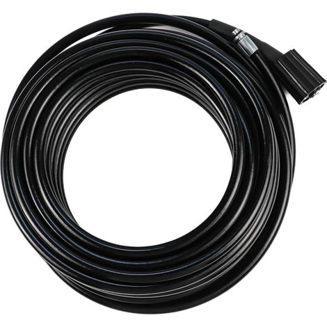 Kit de 5 tuyaux de nettoyeur haute pression 15 m 20 m pour K2 pour K7 180 bar avec buse et buse pivotante Construction en polyéthylène