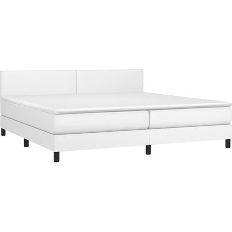 Estructura de cama LED con somier de láminas cabecero y colchón de 200x200 cm en tejido azul TDL0208714