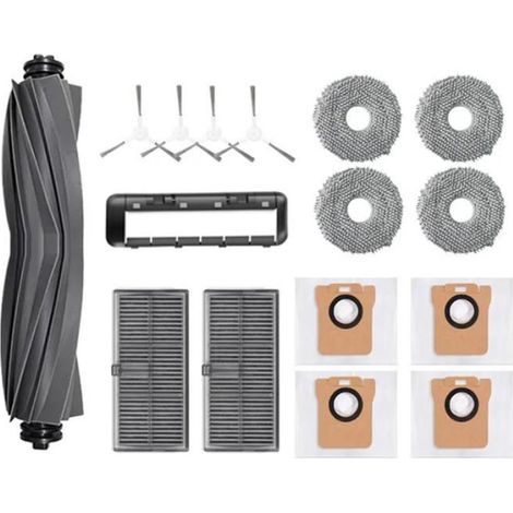 Brosse Latérale - Filtre Hepa - Serpillière - Sac À Poussière - Pour Robot Aspirateur Mijia M30S D103CN - Lot De Rechange (1/4)