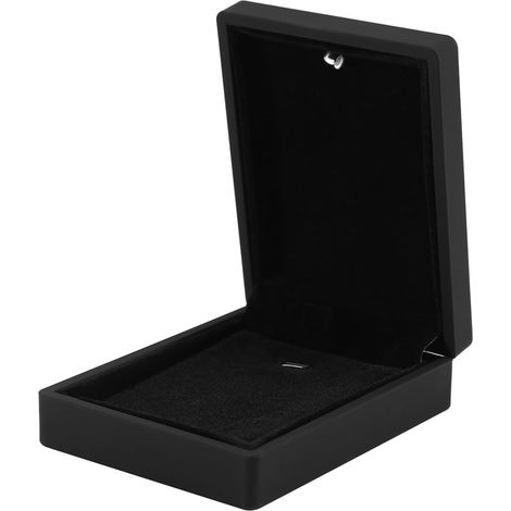 Présentoir à Bijoux LED 4 Types de Bagues, Pendentifs, Bracelets, Colliers avec Lumière Blanche et Doublure en Peluche Douce pour le Stockage de Bijoux, Présentation, Cadeau (pendentif boîte) (1/5)