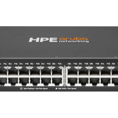 HPE Aruba Networking CX 6000 48p 10M/100M/1G Class4 PoE 4p SFP 1G 370W Switch (1/2)