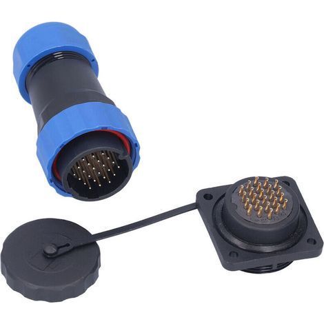 4-hole square waterproof socket SP2824 - 250V 5A aviation connector for electrical cables (1/5)