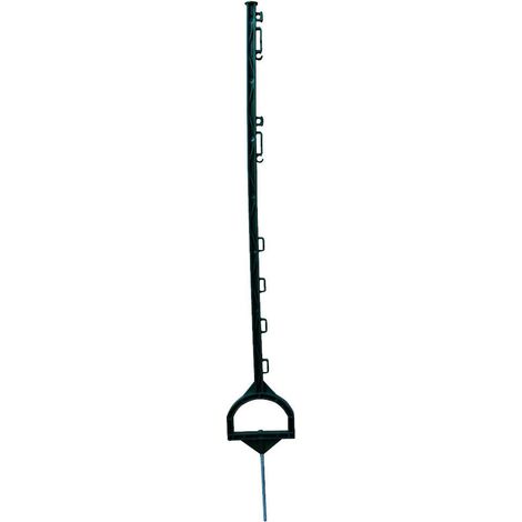 Kunststoffpfahl m. Steigbügel- tritt L=115cm 10 Ösen Farbe w.