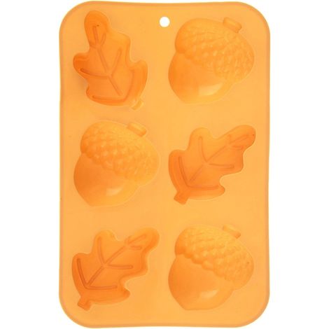 Stampo in silicone per biscotti autunnali, 6 forme, 27x17x3 cm