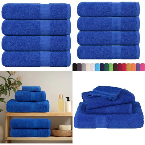 vidaXL Badetücher 4 Stk. Blau 100x150 cm 360 g/m² 100% Baumwolle (1/5)