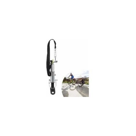 Attelage de remorque de vélo avec double protection de sécurité - 11 mm - Universel - Adaptateur de barre d'attelage pour poussettes et chariots pour chiens (1/5)