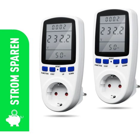 2 compteurs d'énergie X4-LIFE Inspector III pour prise électrique (mesure des coûts d'électricité) (1/4)