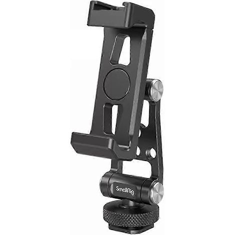 Support de téléphone en métal avec griffe porte-accessoires pour iPhone 3 / 3 Pro / 3 Mini / 4 Pro / 4 - Compatibilité générique (1/4)
