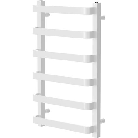 Milton White 800mm x 500mm Heated Towel Rail (1/5)