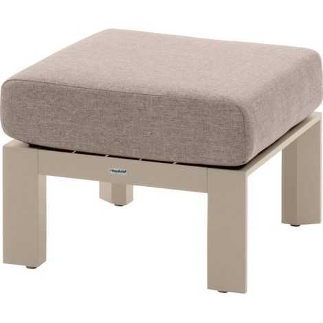 Pouf da giardino evasion in alluminio, argilla e olefina - Hespéride