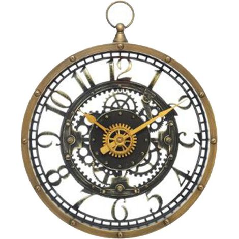 Pendule Murale Mécanique "Tazar" 26cm Naturel (1/3)