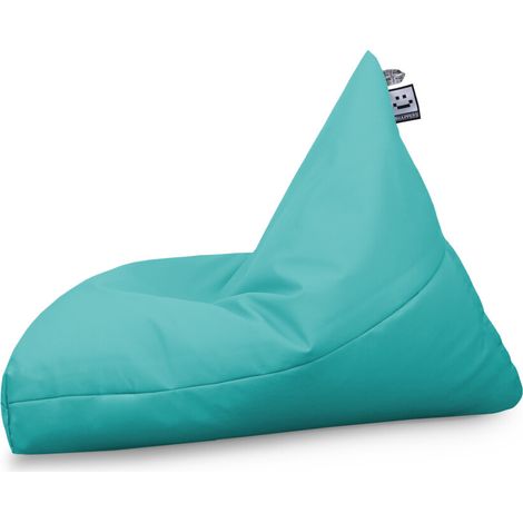 Pouf Pyramide Similicuir Outdoor Turquoise XL Turquoise (1/5)